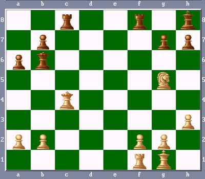 Классический спертый мат. Первый класс шахматной школы.
