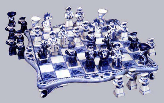 Шахматы гжели -2