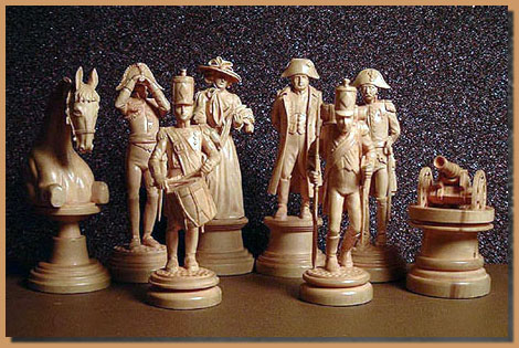 Шахматы художественные - французская армия